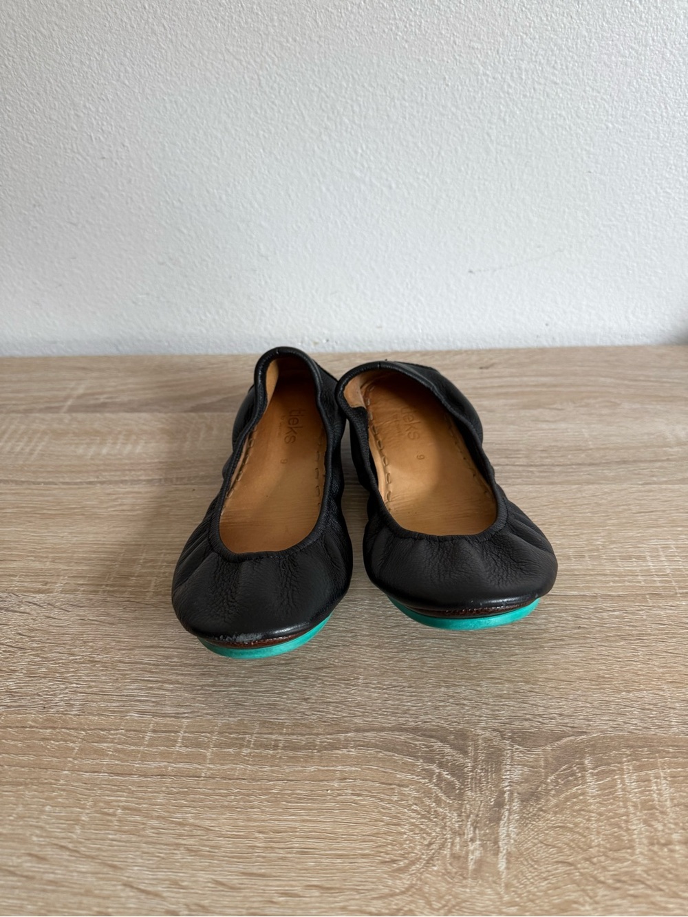 Tieks Black Leather Ballet Flats Size 9 - Picture 7 of 10